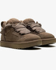 UGG Lowmel Hickory sneakers donna in pelle scamosciata marrone hickory, vista frontale