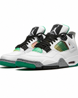 Nike Air Jordan 4 Retro Lucid Green Rasta Nero Verde Rosso Uomo - 3