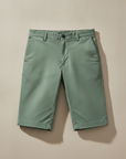 Pantaloncini Chino Slim Uomo – Vestibilità Moderna Aderente - Verde Salvia