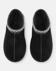 UGG Tasman II Black ciabatte chiuse uomo e donna in pelle scamosciata e montone nero, dettaglio interno