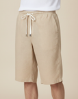Bermuda Uomo in Lino Puro – Eleganza Naturale per l'Estate - Beige Naturale