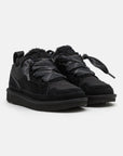 UGG Lowmel Black sneakers uomo e donna in pelle scamosciata nero, vista frontale