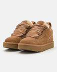 UGG Lowmel Chestnut sneakers uomo e donna in pelle scamosciata marrone chestnut, vista frontale