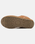 UGG Lowmel Chestnut sneakers uomo e donna in pelle scamosciata marrone chestnut, vista posteriore