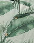Completo Coordinato Uomo Camicia Stampa Palme e Pantaloncini - dettaglio