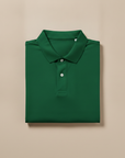 Polo Uomo in Jersey di Cotone Morbido – Comfort Casual Quotidiano - Verde Bosco