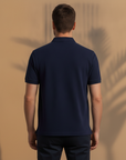 Polo Uomo con Placket a Contrasto – Dettaglio Raffinato - vista posteriore