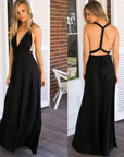 Abito lungo donna in tessuto leggero, convertibile infinity — vista 4