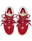 Adidas Gazelle Bold Red Year of the Horse sneakers basse platform donna in rosso - dettaglio tomaia