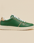 Sneakers Uomo Basse con Dettagli a Contrasto – Design Moderno - Beige e Verde