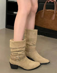 Stivaletti Donna Barbara – dettaglio del materiale