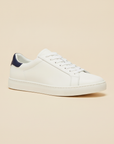 Sneakers Uomo Bianche Classiche – Stile Tennis Senza Tempo - Bianco e Navy