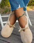 Mocassini Donna in Suede Slip-On – dettaglio della tomaia