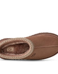 UGG Tazz II Rocky Oak ciabatte platform donna in pelle scamosciata e montone marrone quercia, dettaglio interno