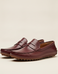Mocassini Driving Uomo in Pelle – Eleganti per la Guida - Bordeaux