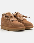 UGG Lowmel Chestnut sneakers bambino in pelle scamosciata marrone chestnut, vista frontale
