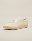Sneakers Uomo Bianche con Suola Ecru – Look Pulito e Naturale - Panna