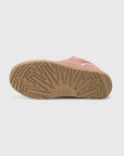 UGG Lowmel Pink Dawn sneakers bambino in pelle scamosciata rosa, dettaglio interno