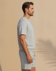 Completo Coordinato Uomo Felpa Leggera e Pantaloncini - vista laterale