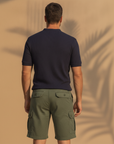 Bermuda Cargo Uomo in Cotone – Tasche Laterali Pratiche - vista posteriore