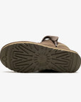 UGG Lowmel Hickory sneakers donna in pelle scamosciata marrone hickory, vista posteriore