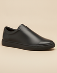 Sneakers Uomo Minimaliste Total Black – Eleganza Urbana Pulita - Nero Opaco