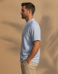 Camicia Uomo Effetto Seersucker – Fresca e Testurizzata Estiva - vista laterale