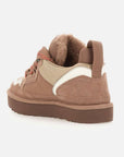 UGG Lowmel Rocky Oak sneakers donna in pelle scamosciata marrone quercia, dettaglio suola