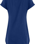 Sophie Abito Donna – Abito Corto in Lino con Scollo a V, Bottoni, Maniche Corte, Taglio Fluido, Estate