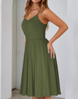 Vestito Lina Estate Donna – Vestito A-Line con Spalline Regolabili e Tasche Elegante