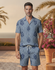 Completo Coordinato Uomo Camicia Batik e Pantaloncini - lifestyle