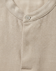 Completo Coordinato Uomo in Ramié Naturale e Pantaloncini - dettaglio