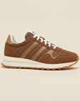 Sneakers Uomo Retrò in Camoscio – Stile Running Vintage Anni '80 - Beige con Marrone