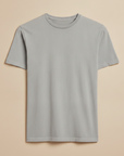 T-shirt Uomo Tinta in Capo Vintage – Colori Slavati Autentici - Grigio Slavato