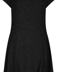 Vestito Emma Donna – Vestito Midi in Maglia Coste Girocollo Maniche Corte Elegante