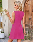 Vestito Lina Donna – Vestito Mini con Spalline Girocollo Taglio Aderente Elegante Y2K Estate