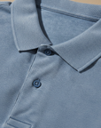 Polo Uomo Vintage Lavata – Effetto Slavato Casual Rétro - dettaglio