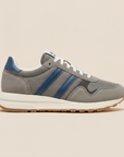 Sneakers Uomo Retrò in Camoscio – Stile Running Vintage Anni '80 - vista laterale