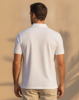 Polo Uomo in Cotone Mercerizzato – Finitura Lucida Premium - vista posteriore
