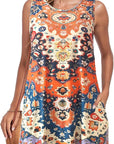 Vestito Estivo da Donna Léna – Vestito A-Line con Spalline, Scollo a V e Tasche, Lunghezza Media
