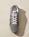 Sneakers Uomo Retrò in Camoscio – Stile Running Vintage Anni '80 - vista dall'alto