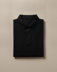Polo Uomo Tinta Unita Basic – Essenziale Versatile del Guardaroba - Nero