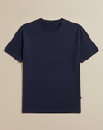 T-shirt Uomo in Cotone Premium Girocollo – Basic Essenziale - Blu Navy