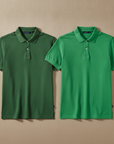 Polo Uomo in Piqué con Colletto Ampio – Stile Classico Premium - Verde Prato
