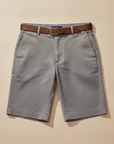 Bermuda Chino Uomo in Cotone – Eleganti e Versatili per l'Estate - Grigio