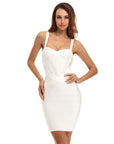 Abito mini donna bodycon a fascia – taglio stretch, silhouette scolpita
