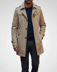 Trench Cappotto Uomo Casual Medio Lungo