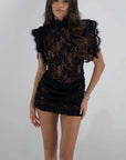 Vestito Corto Donna Bodycon – Vita Alta Senza Maniche Plissettato a Blocchi di Colore