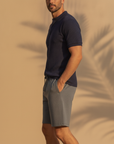 Pantaloncini Uomo con Coulisse in Cotone – Comfort Casual Rilassato - vista laterale