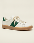 Sneakers Uomo Tennis Vintage Verde – Rétro Elegante Anni '70 - vista 3-4